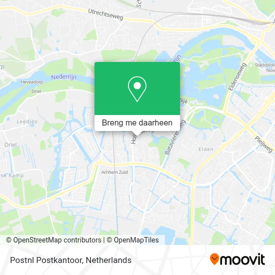 Postnl Postkantoor kaart