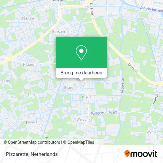 Pizzarette kaart