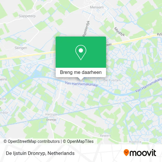 De Ijstuin Dronryp kaart