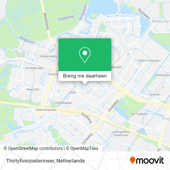 Thirtyfivezoetermeer kaart