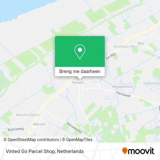 Vinted Go Parcel Shop kaart