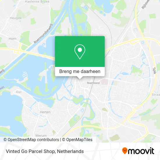Vinted Go Parcel Shop kaart