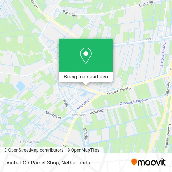 Vinted Go Parcel Shop kaart