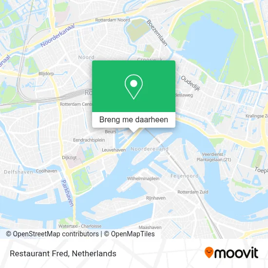 Restaurant Fred kaart