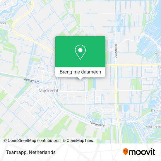 Teamapp kaart