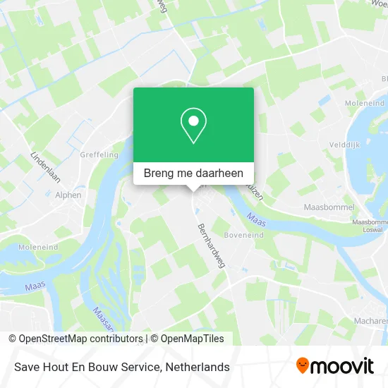 Save Hout En Bouw Service kaart