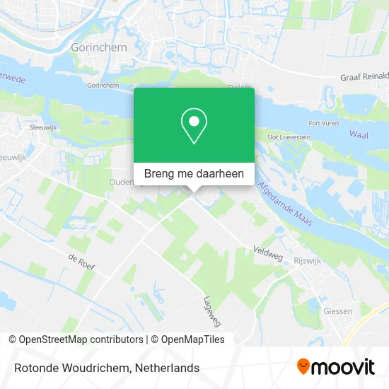 Rotonde Woudrichem kaart