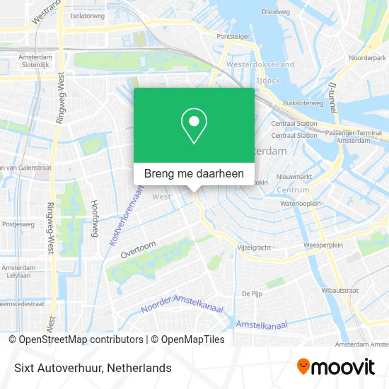 Sixt Autoverhuur kaart