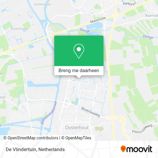 De Vlindertuin kaart