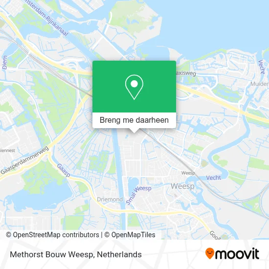 Methorst Bouw Weesp kaart