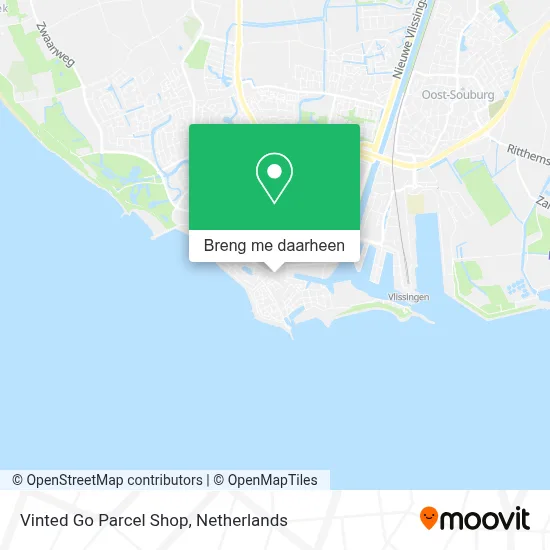 Vinted Go Parcel Shop kaart
