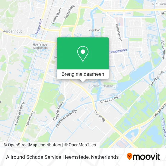 Allround Schade Service Heemstede kaart