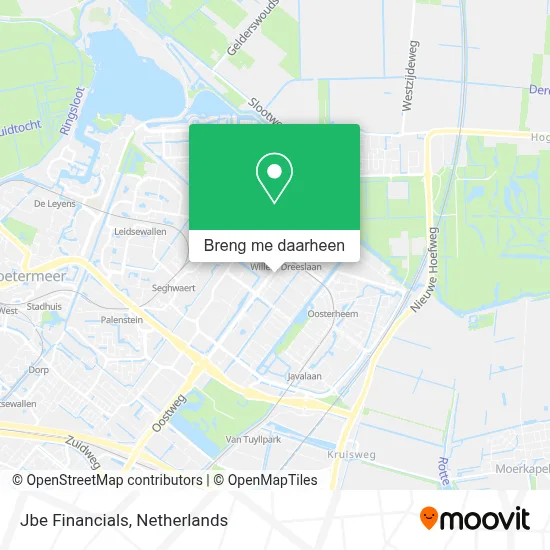 Jbe Financials kaart