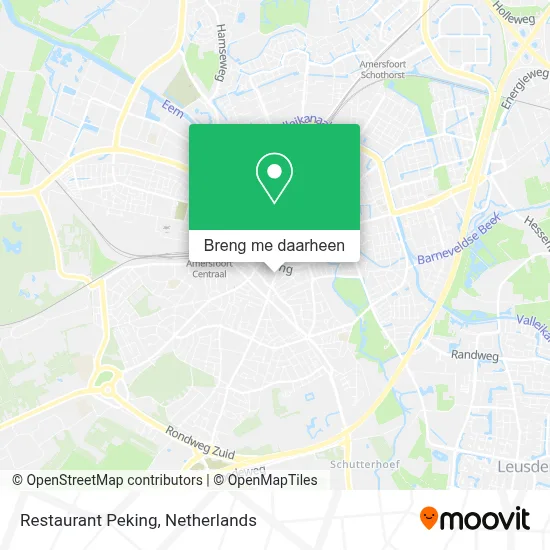 Restaurant Peking kaart