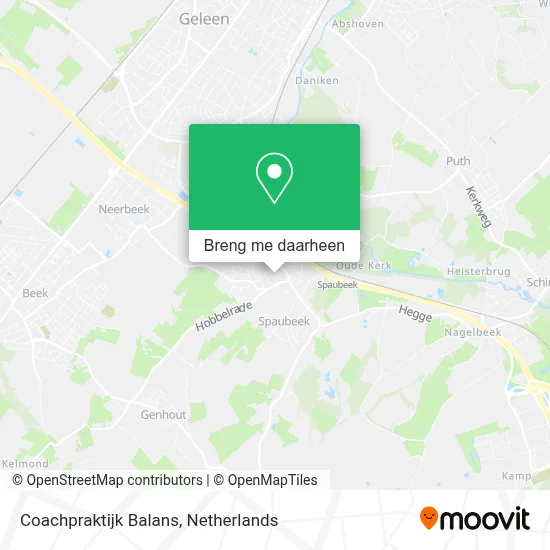 Coachpraktijk Balans kaart