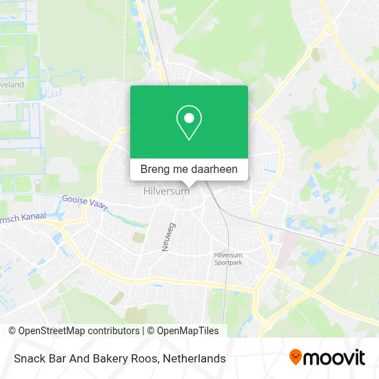 Snack Bar And Bakery Roos kaart