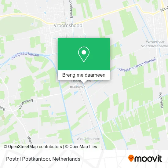 Postnl Postkantoor kaart