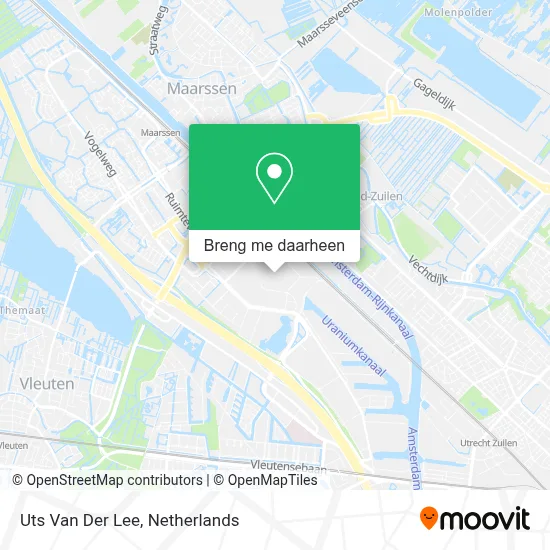 Uts Van Der Lee kaart