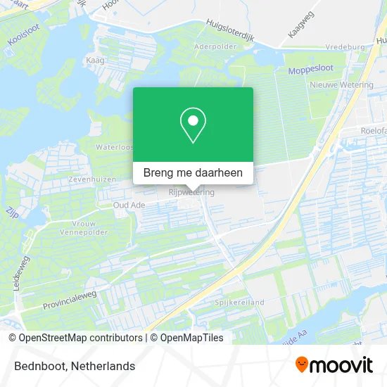 Bednboot kaart