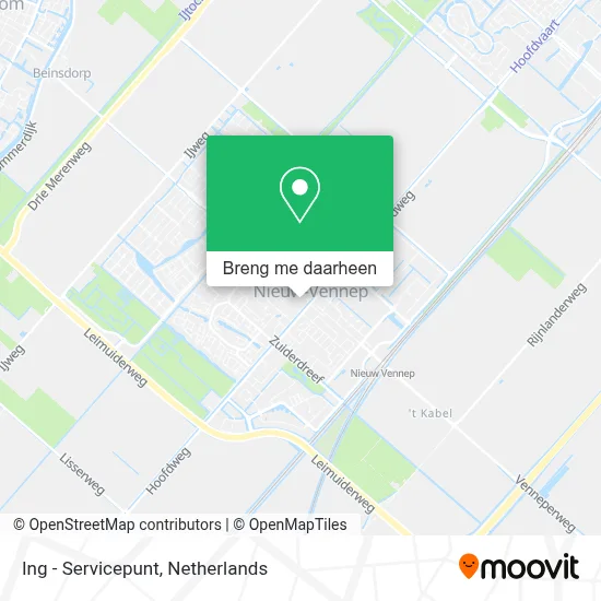 Ing - Servicepunt kaart