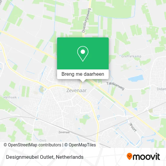 Designmeubel Outlet kaart