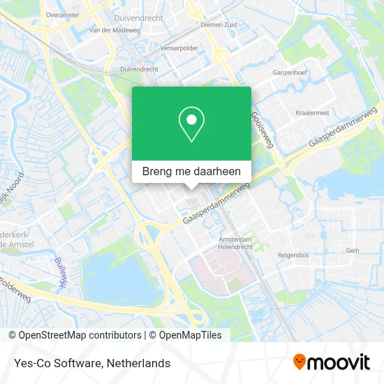 Yes-Co Software kaart