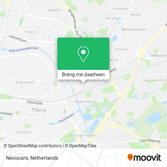 Necocars kaart
