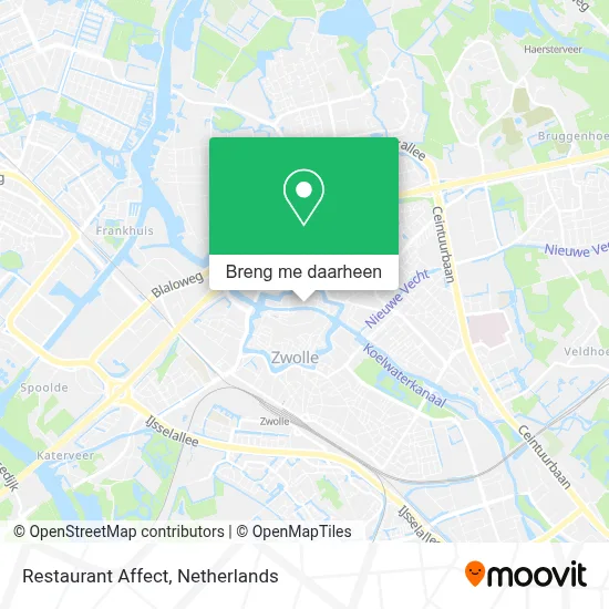 Restaurant Affect kaart