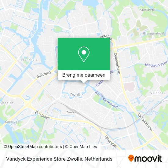 Vandyck Experience Store Zwolle kaart