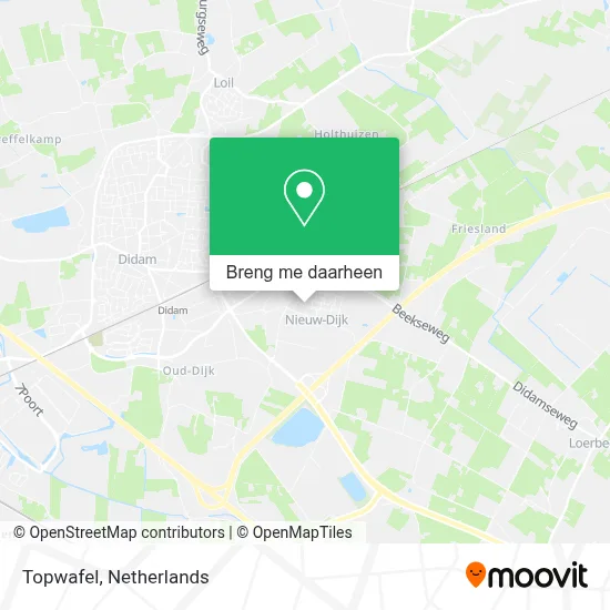 Topwafel kaart