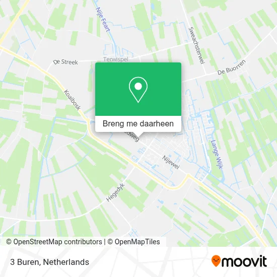 3 Buren kaart