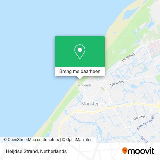 Heijdse Strand kaart