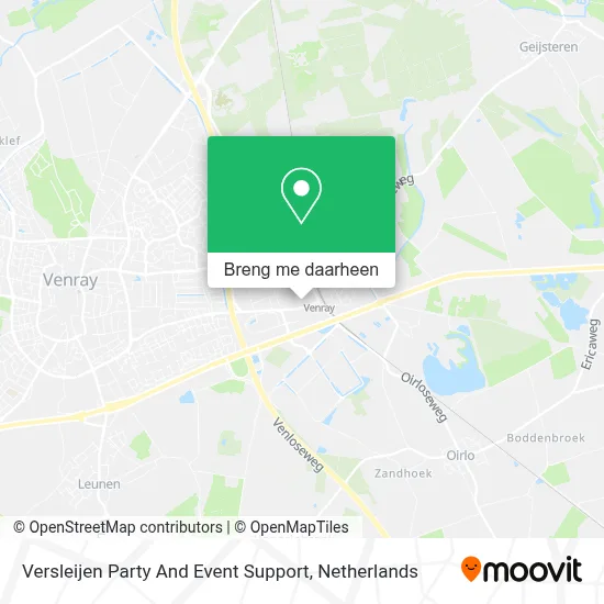 Versleijen Party And Event Support kaart