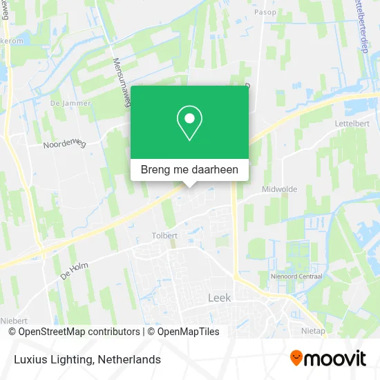 Luxius Lighting kaart