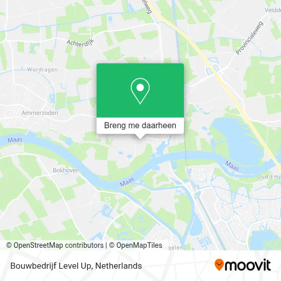 Bouwbedrijf Level Up kaart