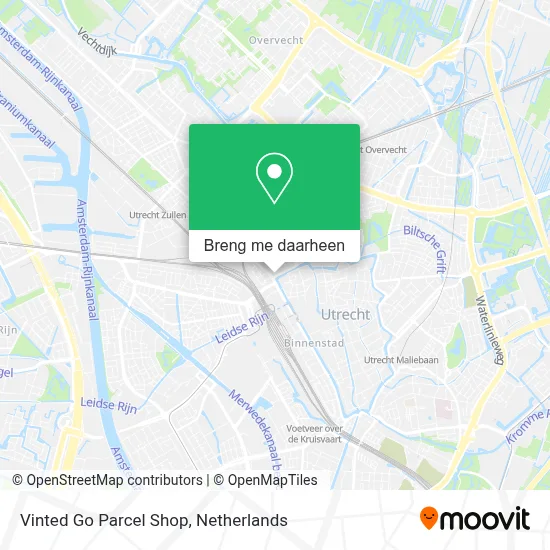 Vinted Go Parcel Shop kaart