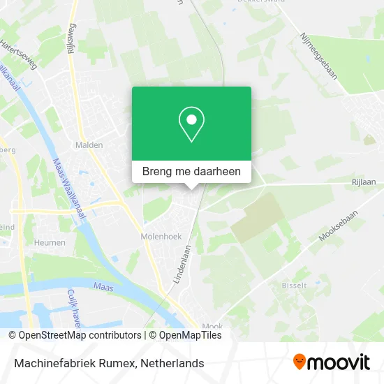 Machinefabriek Rumex kaart