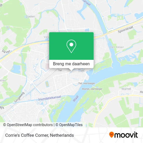 Corrie's Coffee Corner kaart