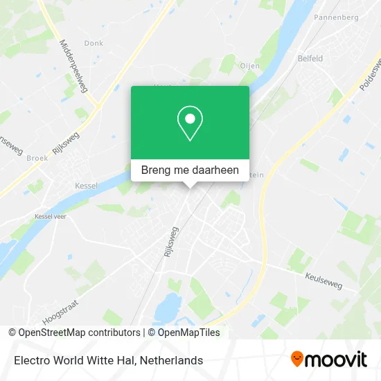 Electro World Witte Hal kaart
