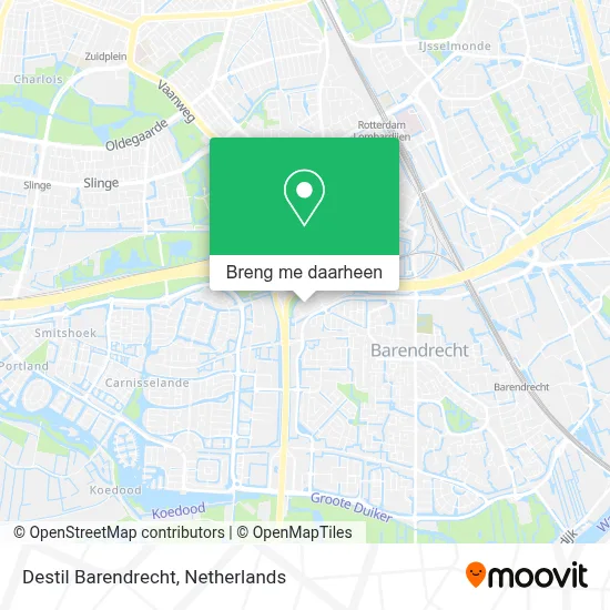 Destil Barendrecht kaart