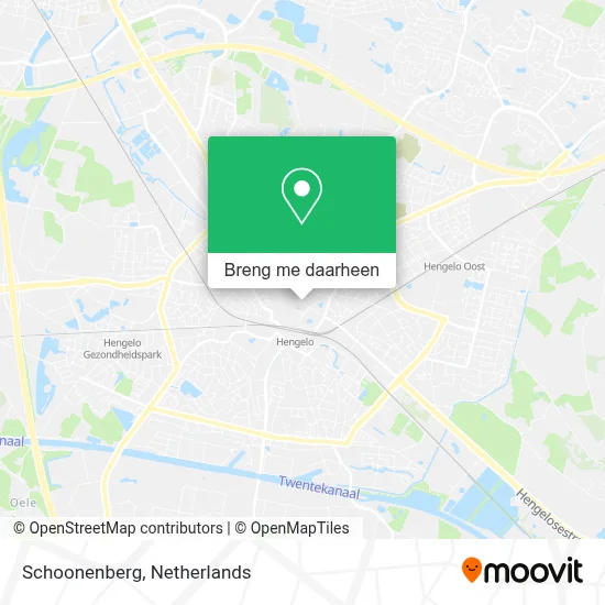 Schoonenberg kaart