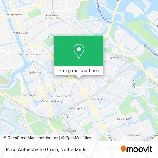 Reco Autoschade Groep kaart