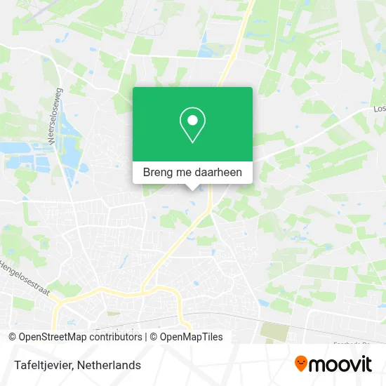 Tafeltjevier kaart