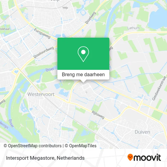 Intersport Megastore kaart