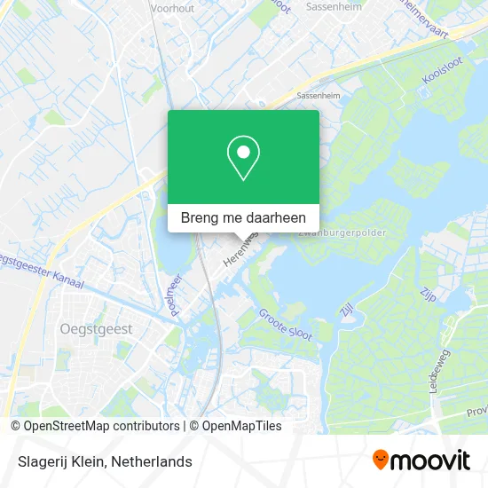 Slagerij Klein kaart