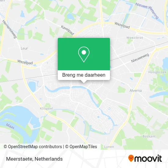 Meerstaete kaart