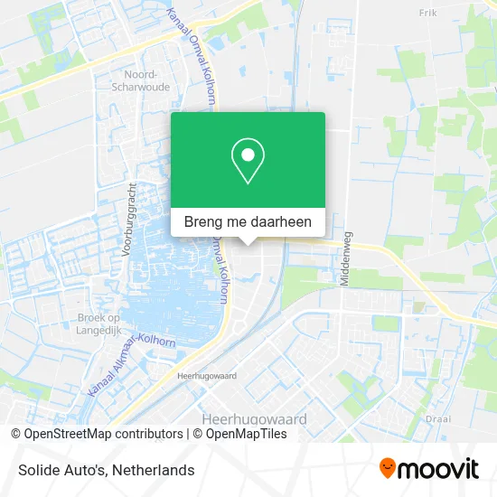 Solide Auto's kaart