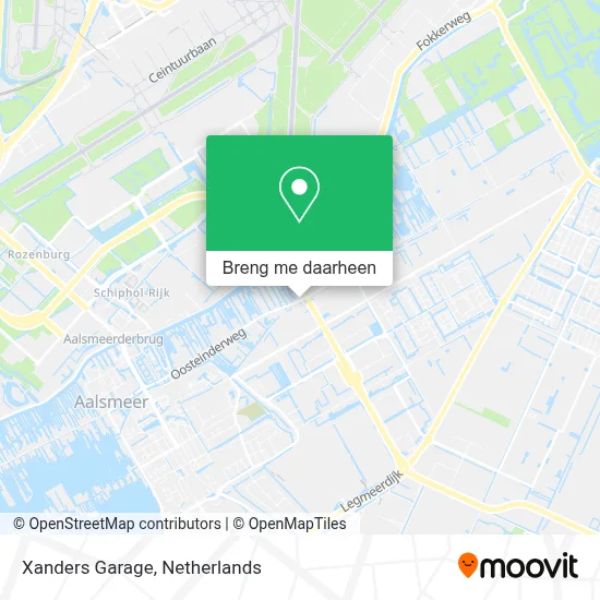 Xanders Garage kaart