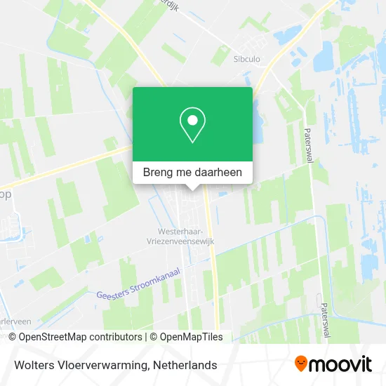 Wolters Vloerverwarming kaart