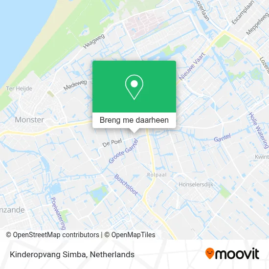 Kinderopvang Simba kaart